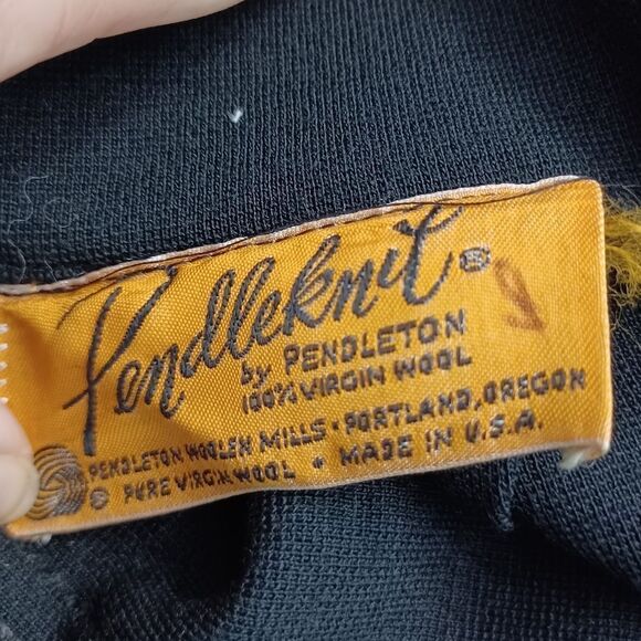 Pendleknit By Pendleton  Black Turtle Neck Dress VINTAGE - Picture 6 of 14